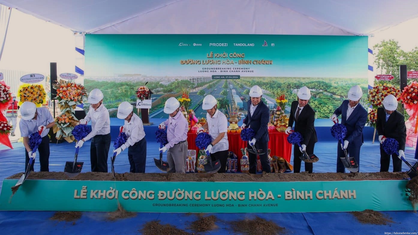 KHỞI CÔNG XÂY DỰNG ĐƯỜNG LƯƠNG HÒA BÌNH CHÁNH