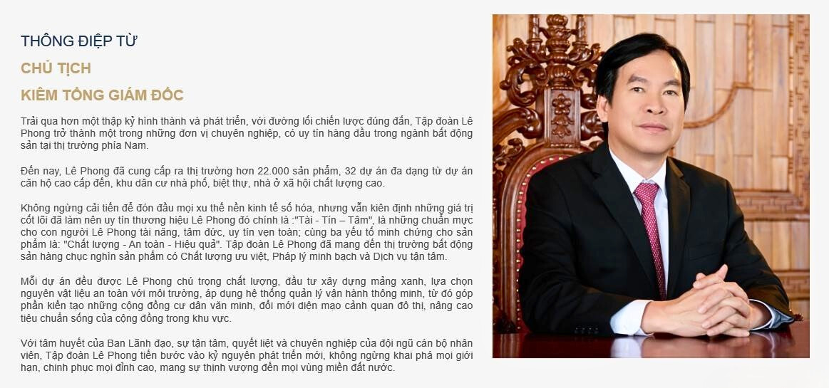 Thông tin về Công ty Lê Phong: Đấng sáng lập nổi bật và vai trò trong thị trường Bất Động Sản Bình Dương - LA Home